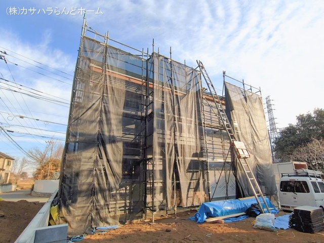 埼玉県川越市大字下小坂の新築戸建てシート写真 2026年2月5日撮影