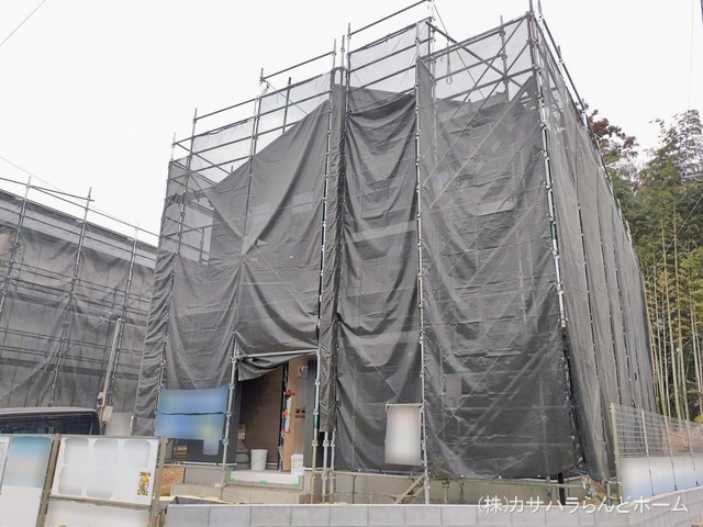 埼玉県川越市大字下小坂の新築戸建てシート写真 2026年2月23日撮影
