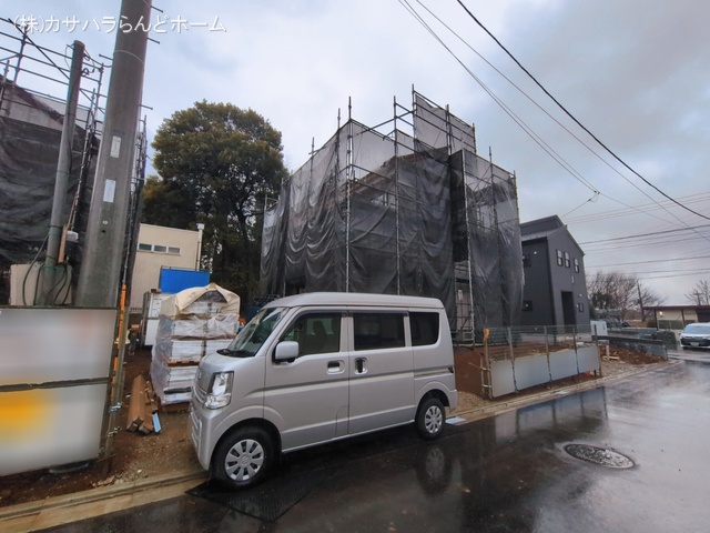 埼玉県川越市大字下小坂の新築戸建てシート写真 2026年3月2日撮影