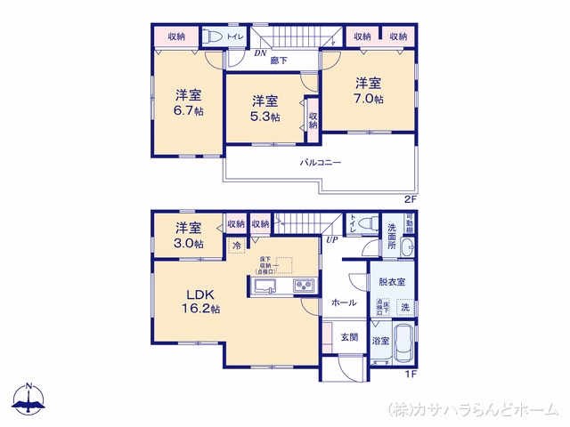 川越市大字下小坂（戸建）02 間取図