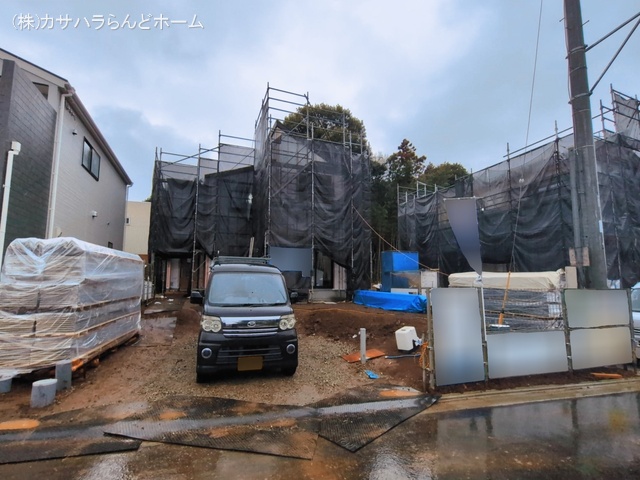 埼玉県川越市大字下小坂の新築戸建てシート写真 2026年3月2日撮影