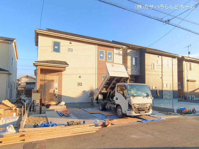 埼玉県鶴ヶ島市羽折町の新築戸建て外構写真 2026年2月11日撮影