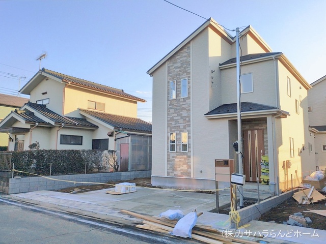 埼玉県鶴ヶ島市羽折町の新築戸建て外構写真 2026年2月11日撮影