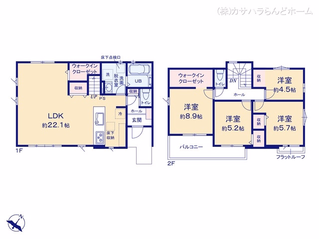 川越市霞ケ関北6丁目（戸建）01 間取図