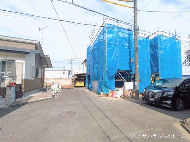 埼玉県川越市大字山田の新築戸建てシート写真 2026年2月19日撮影