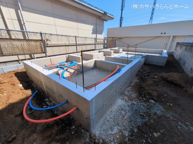 埼玉県川越市新宿町6丁目の新築戸建て基礎写真 2026年3月8日撮影