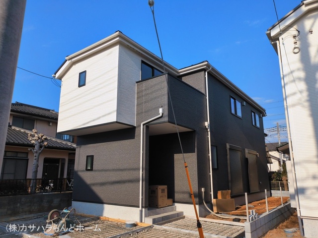 埼玉県鶴ヶ島市大字中新田の新築戸建て外構写真 2026年3月8日撮影