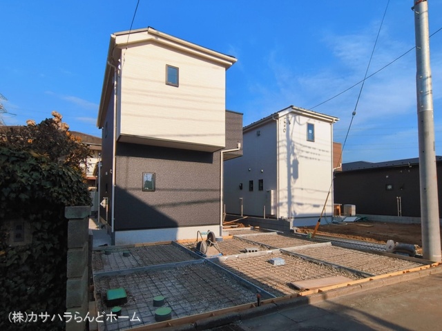 埼玉県鶴ヶ島市大字中新田の新築戸建て外構写真 2026年3月8日撮影