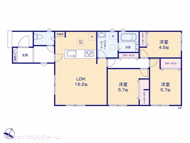 新築戸建て 鶴ヶ島中新田第1期 3号棟 間取図