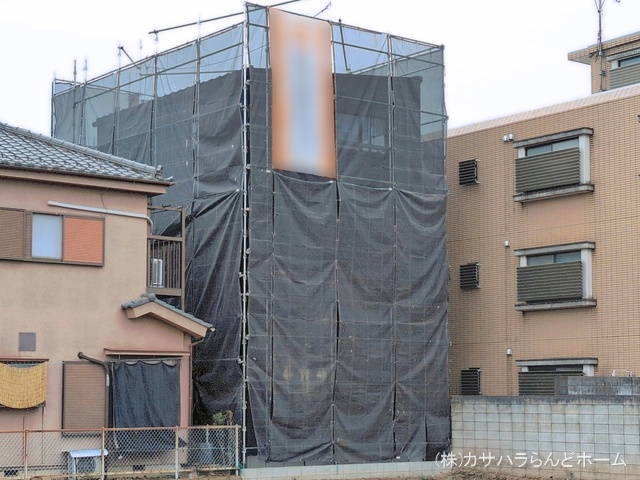 埼玉県川越市熊野町の新築戸建てシート写真 2026年3月24日撮影