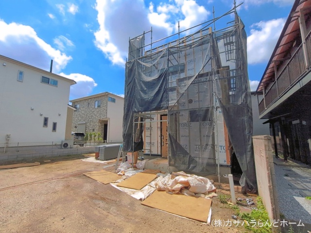埼玉県川越市岸町2丁目の新築戸建てシート写真 2026年5月11日撮影