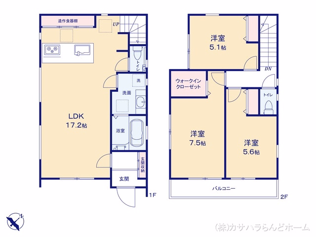 川越市砂新田5丁目（戸建） 間取図