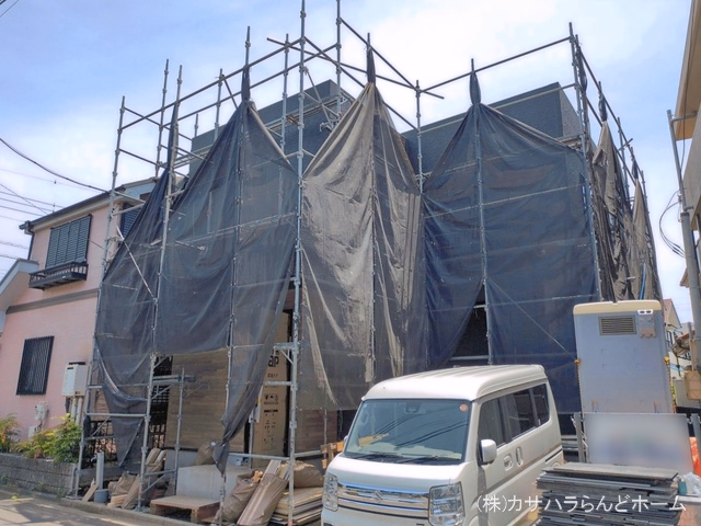 埼玉県川越市大字藤間の新築戸建てシート写真 2026年6月15日撮影