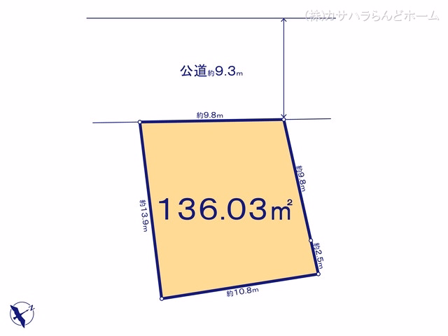 鶴ヶ島市大字脚折（土地） 区画図