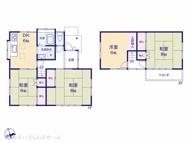 中古戸建て 川越市石原町2丁目 間取図