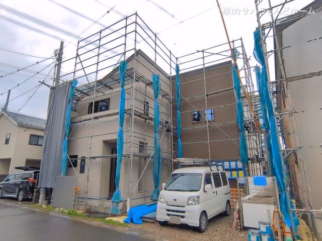 埼玉県鶴ヶ島市大字下新田の新築戸建て外構写真 2026年6月25日撮影
