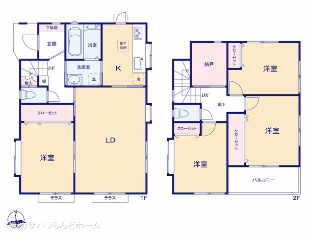 中古戸建て 川越市霞ケ関東5丁目 間取図