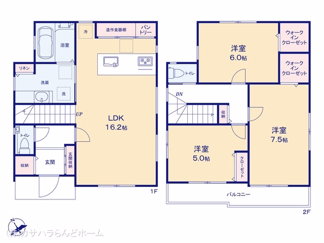 川越市砂新田5丁目(戸建) 間取図