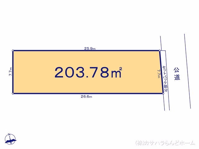 川越市大字萱沼(土地)01 区画図