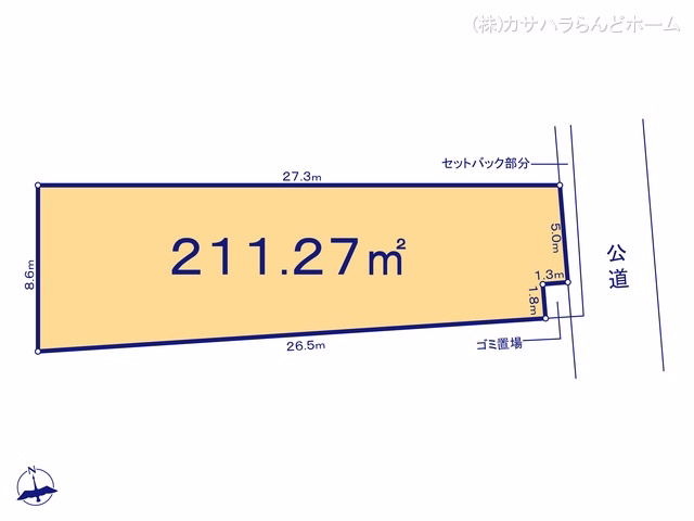 川越市大字萱沼(土地)03 区画図