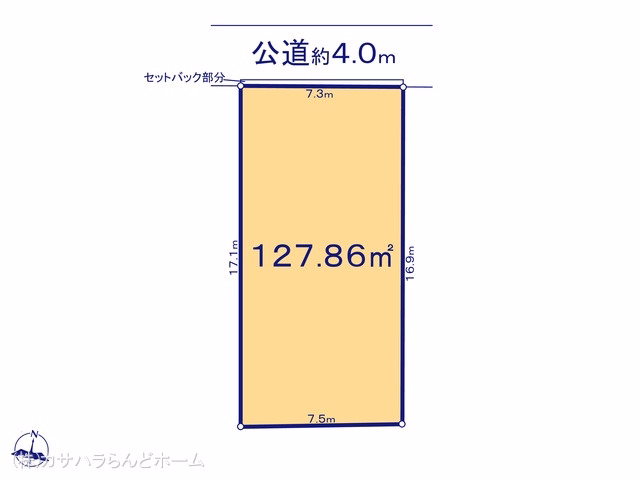 川越市宮元町(土地)01 区画図