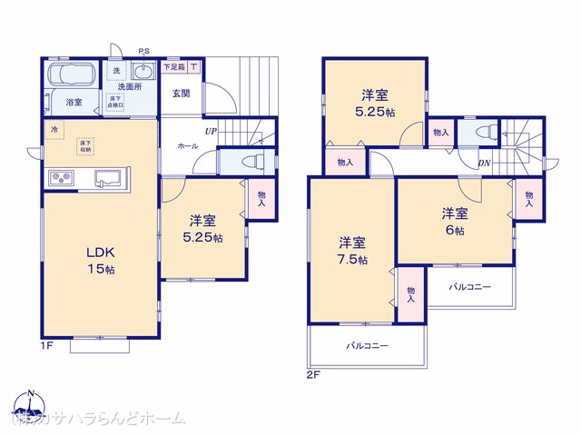 川越市霞ケ関北4丁目（戸建）A 間取図
