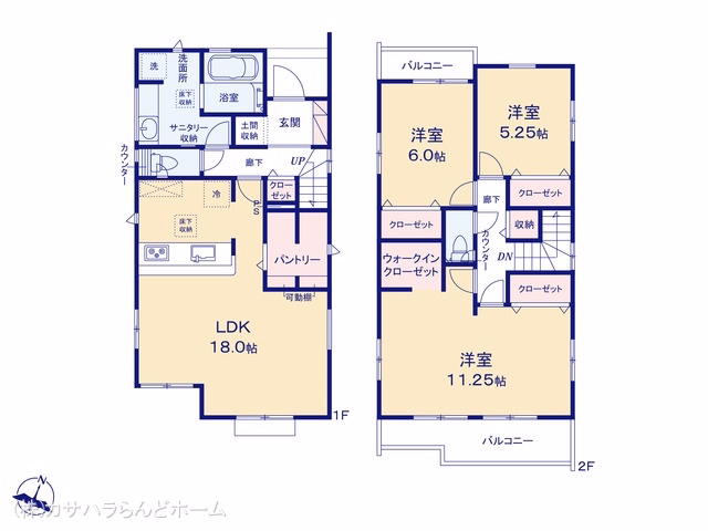 川越市小仙波町2丁目（戸建）01 間取図