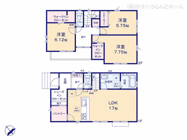 坂戸市千代田2丁目(戸建)01 間取図