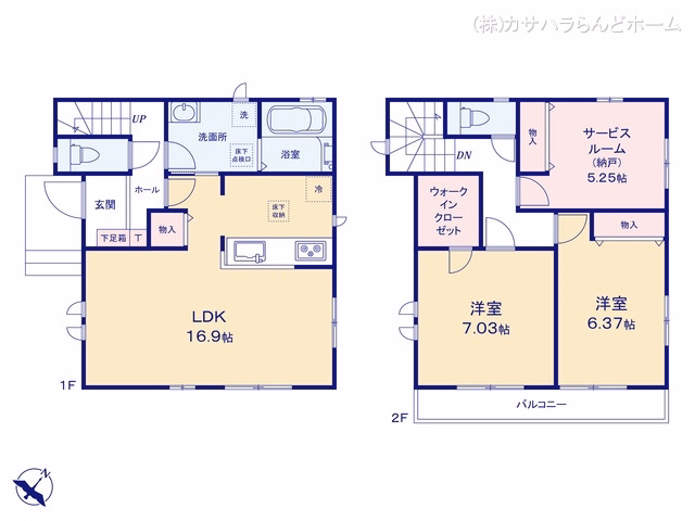 川越市大字下新河岸(戸建)A 間取図