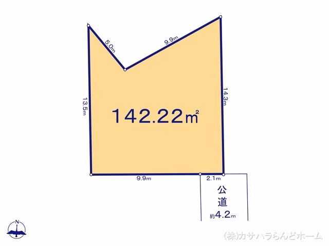 土地 川越市今成4丁目 区画図