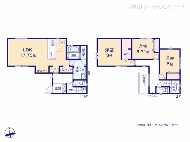 川越市南大塚1丁目(戸建)01 間取図