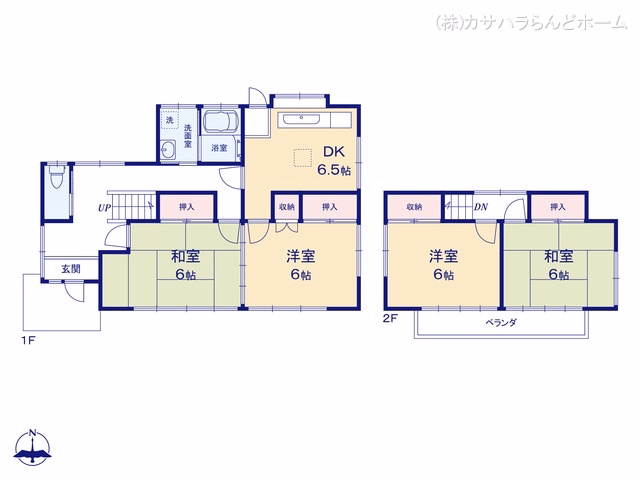 比企郡川島町大字上伊草 間取図