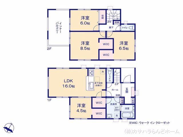 川越市大塚2丁目(戸建)01 間取図