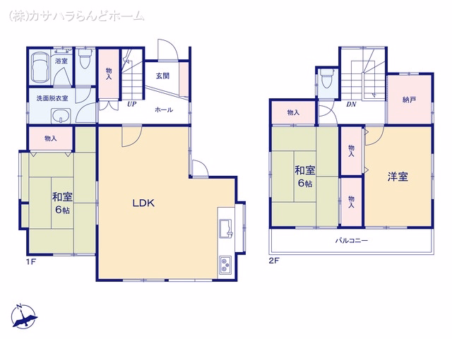 坂戸市中富町 間取図