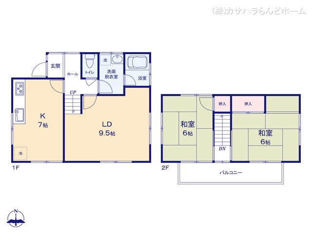 比企郡川島町八幡4丁目 間取図