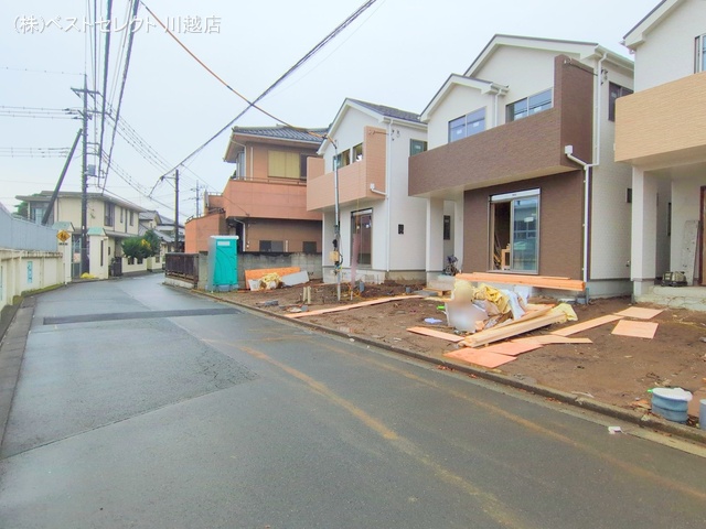 埼玉県川越市郭町２丁目の新築戸建て外構写真 2024年11月14日撮影