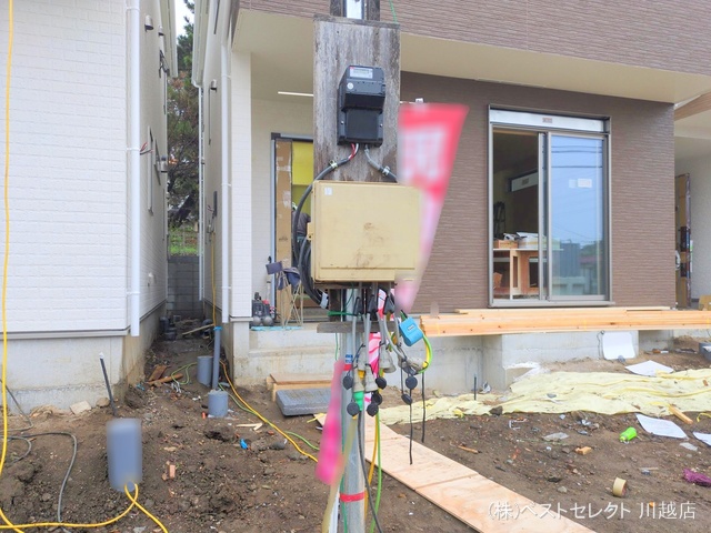 埼玉県川越市郭町２丁目の新築戸建て外構写真 2024年11月14日撮影