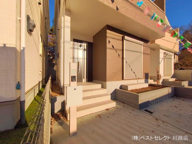 埼玉県川越市郭町２丁目の新築戸建て完成写真 2024年12月26日撮影