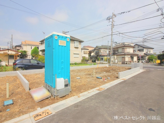 埼玉県川越市今成1丁目の新築戸建て更地・土地写真 2024年8月18日撮影