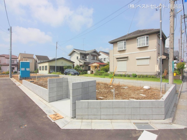 埼玉県川越市今成1丁目の新築戸建て更地・土地写真 2024年8月18日撮影