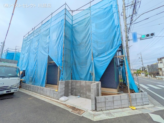 埼玉県川越市今成1丁目の新築戸建てシート写真 2024年10月9日撮影