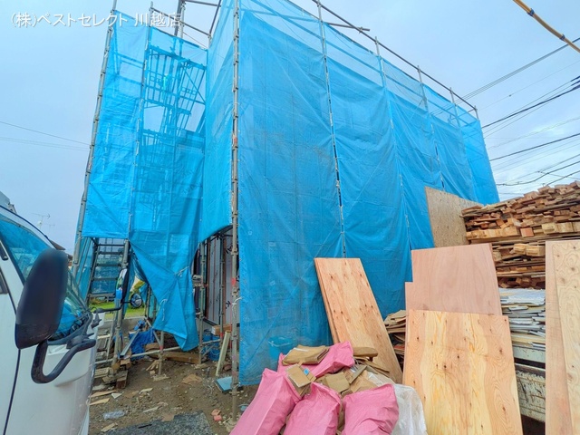 埼玉県川越市今成1丁目の新築戸建てシート写真 2024年10月9日撮影