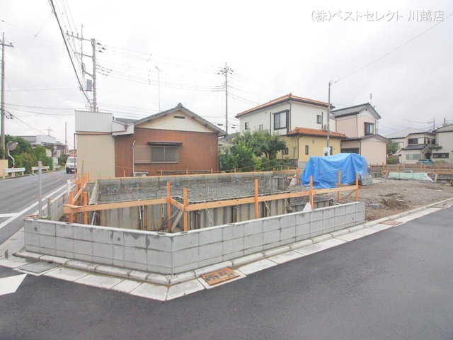 埼玉県川越市今成1丁目の新築戸建て基礎写真 2024年9月2日撮影