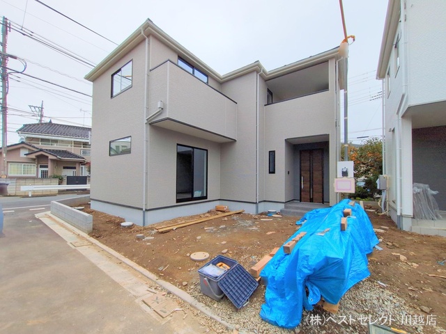 埼玉県川越市今成1丁目の新築戸建て外構写真 2024年10月28日撮影