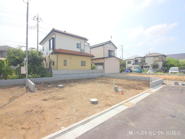 埼玉県川越市今成1丁目の新築戸建て更地・土地写真 2024年8月18日撮影
