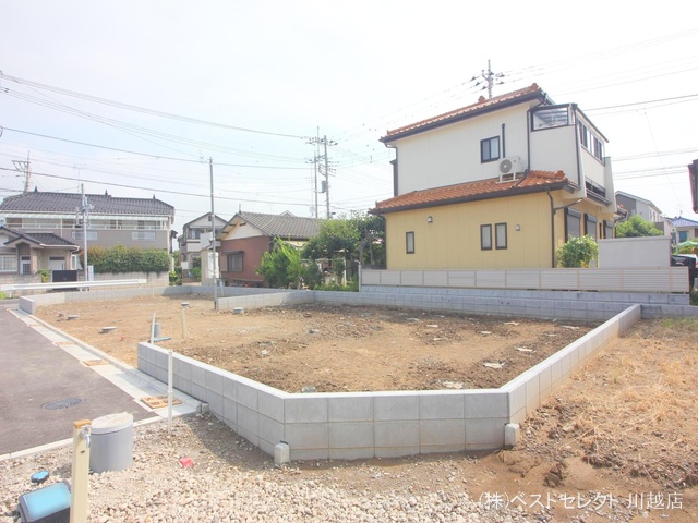 埼玉県川越市今成1丁目の新築戸建て更地・土地写真 2024年8月18日撮影