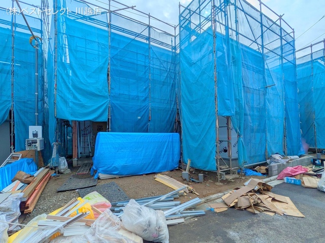 埼玉県川越市今成1丁目の新築戸建てシート写真 2024年10月9日撮影