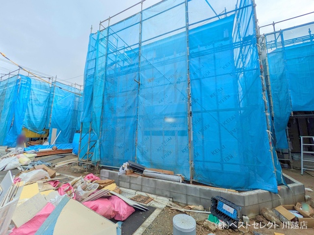 埼玉県川越市今成1丁目の新築戸建てシート写真 2024年10月9日撮影