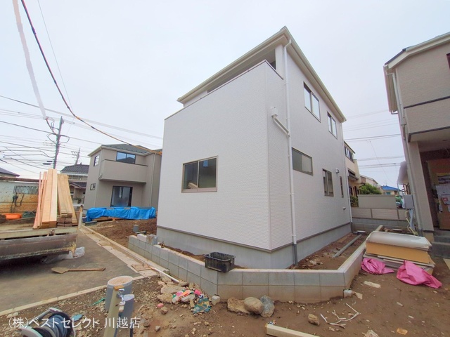 埼玉県川越市今成1丁目の新築戸建て外構写真 2024年10月28日撮影