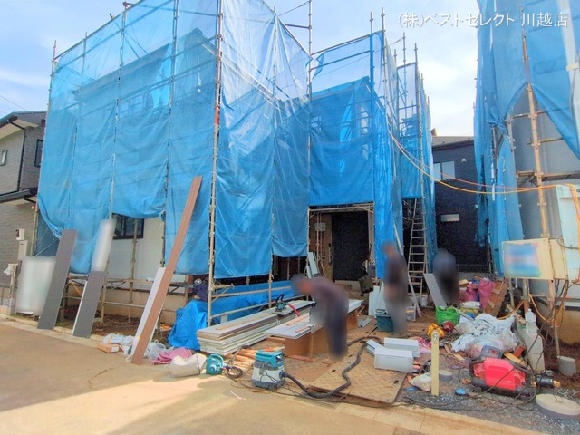 埼玉県川越市南大塚３丁目の新築戸建てシート写真 2024年10月30日撮影